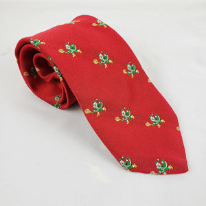 Festive Christmas Santa with a Tennis Racket Tie